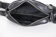 Soft Leather Crossbody Bag Black 