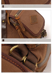 Canvas Large Sling Backpack - Texture Detail