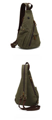 Canvas Large Sling Backpack - Adjustable Strap