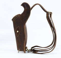 Brown Ox Bull Head Leather Backpack Mens Cool Leather Backpack - iwalletsmen