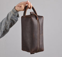 Cool Mens Toiletry Bag Leather Men's Toiletry Bag - iwalletsmen
