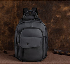 Leather Large Sling Backpack - Material Close-up