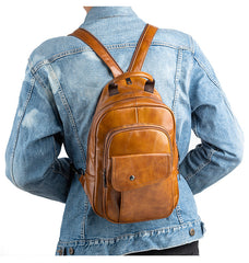 Large Leather Sling Bag - Lifestyle