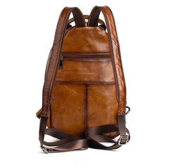 Leather Large Sling Backpack - Crossbody View