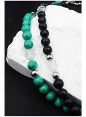 Green Beaded Wallet Chain 