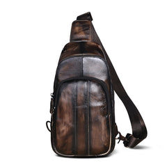 cross chest sling bag Best Cross Body Sling Bag Mens Leather Sling Bags Leather Sling Backpack Crossbody Sling Backpack