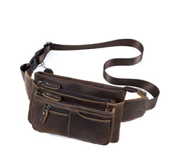 Vintage Small Leather Waist Bag Mens - iwalletsmen
