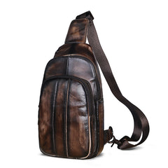 cross chest sling bag Best Cross Body Sling Bag Mens Leather Sling Bags Leather Sling Backpack Crossbody Sling Backpack