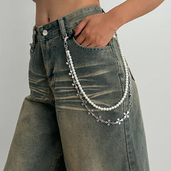 Pearl Double Wallet Chain Cross Wallet Chain - iChainWallets