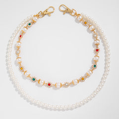 Gold Beaded Wallet Chain for Women - iChainWallets