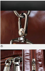 Large Leather Sling Bag - Waist Strap