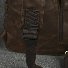 Leather Large Sling Backpack - Package View
