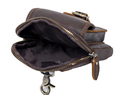 Black Belt Clip On Pouch Mens Belt Pouch Leather Belt Phone Pouch Leather Phone Belt Pouch - iwalletsmen