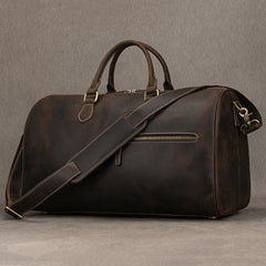 Large Leather Weekender Bag for Men Vintage Leather Weekend Bag for Men - iwalletsmen