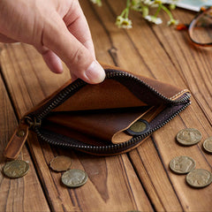 slim men wallet​ Small Zippered Wallet Men Slim Wallet L Zip Wallet Front Pocket Wallets for Men