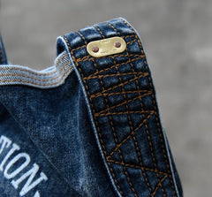 Blue Denim Tote Handbag Denim Tote Bag Blue Denim Tote Shoulder Bag Jean Tote Bag - Feltify