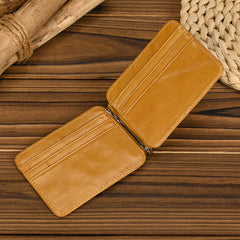 Bifold Leather Wallet with Money Clip Mens Bifold Wallets with Money Clip - iwalletsmen