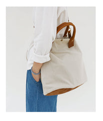 Canvas Handbag Womens Canvas Shoulder Tote Bag for Men