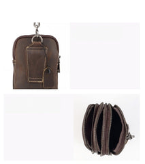 Leather Pouch Bag for Mens Small Pouch Bag for Men Belt Pouch for Men - iwalletsmen