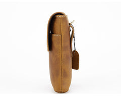 Brown Leather Belt Phone Pouch Mens Belt Pouch Leather Phone Belt Pouch - iwalletsmen