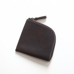 men wallet slim​ Small Zippered Wallet Men Slim Wallet L Zip Wallet Front Pocket Wallets for Men