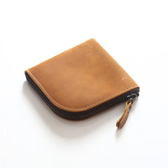 top slim wallets​ Small Zippered Wallet Men Slim Wallet L Zip Wallet Front Pocket Wallets for Men