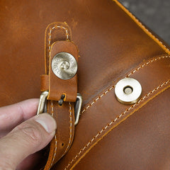 Brown Leather Weekender Bag for Men Vintage Leather Weekend Bag for Men - iwalletsmen