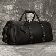 Dark  Brown Vintage Leather Weekend Bag for Men - iwalletsmen
