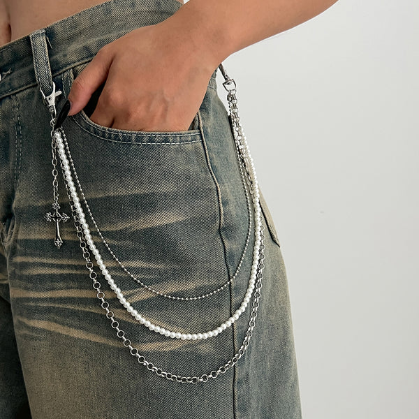 Pearl Wallet Chain for Women 