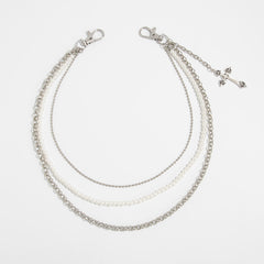 Pearl Wallet Chain for Women Triple Wallet Chain Womens Ball Wallet Chain