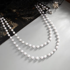 Pearl Wallet Chain for Womens Wallet Chain Double Wallet Chain - iChainWallets