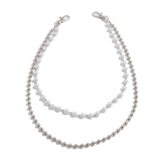 Pearl Wallet Chain for Women Womens Ball Wallet Chain Double Wallet Chain - iChainWallets
