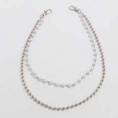 Pearl Wallet Chain Ball Wallet Chain Double Wallet Chain - iChainWallets