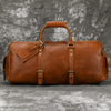 Brown Leather Weekender Bag for Men Vintage Leather Weekend Bag for Men - iwalletsmen