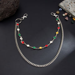Double Colorful Wallet Chain for Women - iChainWallets