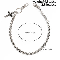  Wallet Chain with Skull Cross - iChainWallets