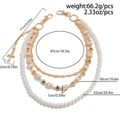 Mens Gold Beaded Wallet Chain - iChainWallets