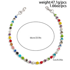 Colorful Beaded Pants Chain 
