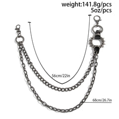 Heavy Duty Biker Wallet Chain with Thorn - iChainWallets