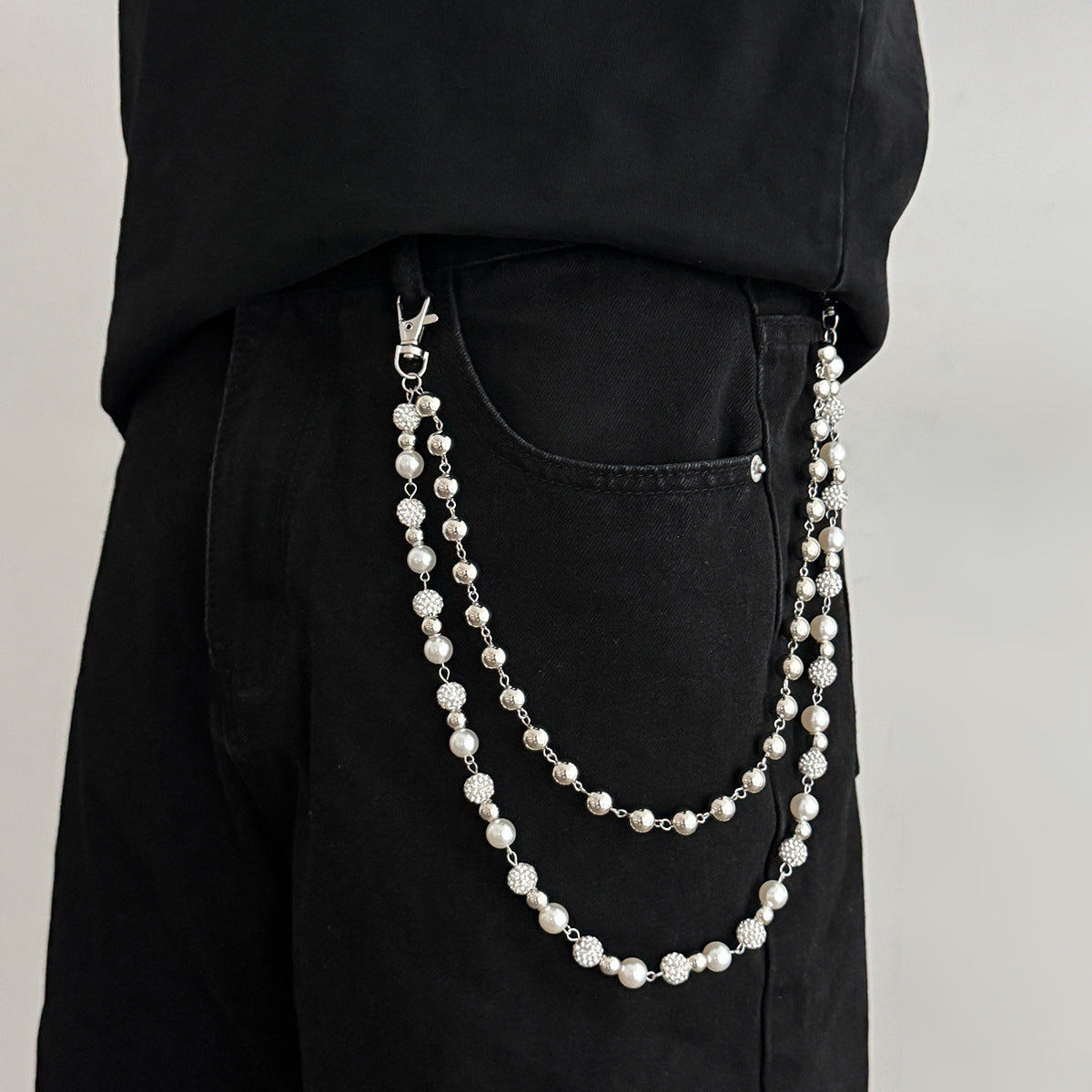 Pearl Wallet Chain Beaded Wallet Chain 