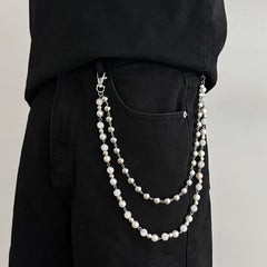 Pearl Wallet Chain Beaded Wallet Chain 