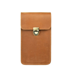 Leather Cell Phone Holster with Belt Loop Leather Phone Holster for Belt Mens Leather Belt Bag Pouch Bag - iwalletsmen