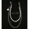 Beaded Wallet Chain White Turquoise Stone Wallet Chain Double Wallet Chain - iChainWallets