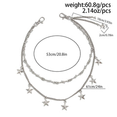 Double Wallet Chain Star Wallet Chain for Women - iChainWallets
