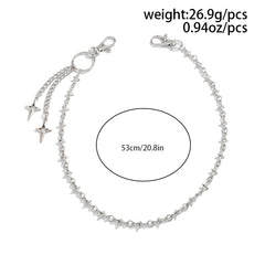 Mens Stars Biker Wallet Chain 