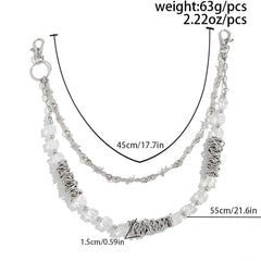 Barbed Wire Wallet Chain Double Wallet Chain Beaded Wallet Chain for Men - iChainWallets