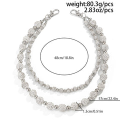 Diamond Wallet Chain Ball Wallet Chain for Men - iChainWallets