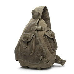 sling bags for big guys khaki color