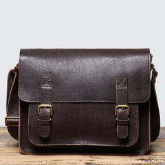 Small Mens Leather Satchel Bag - iwalletsmen