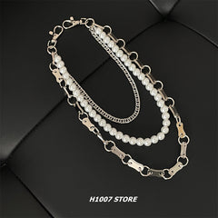 Pearl Wallet Chain Triple Wallet Chain Ball Wallet Chain Bead Wallet Chain - iChainWallets